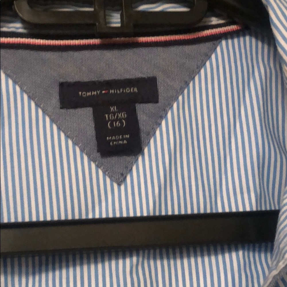 Girls tommie button down shirt